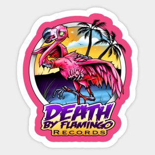 Death By Flamingo Main Logo Sticker